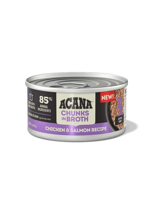 Chunks in Broth Chicken & Salmon Recipe for Kittens